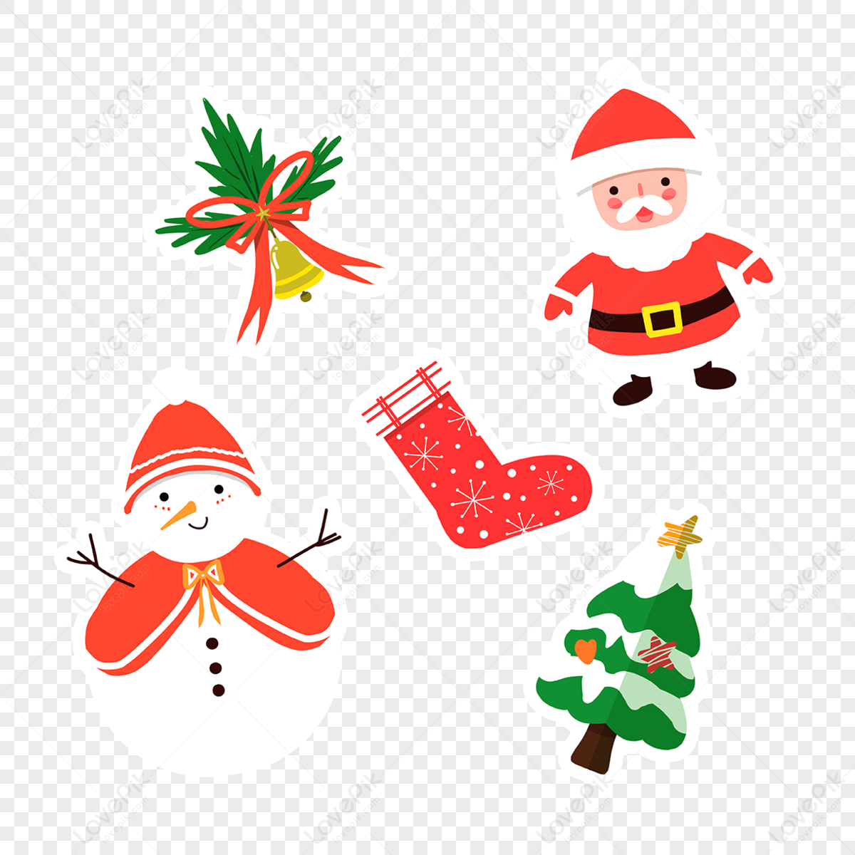 Christmas Sticker PNG Images With Transparent Background | Free Download On  Lovepik
