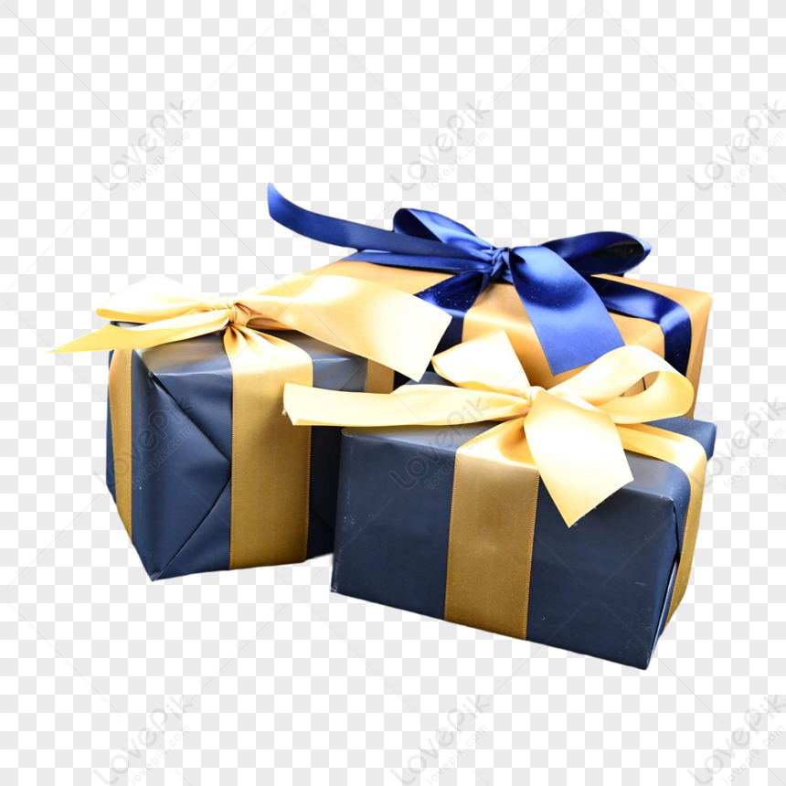 Christmas Gift Box Blue Kraft Paper And Yellow Kraft Paper, Bow Download  Image PNG, Box PNG Transparent Images, Christmas PNG Transparent Images PNG  Transparent Background And Clipart Image For Free Download -