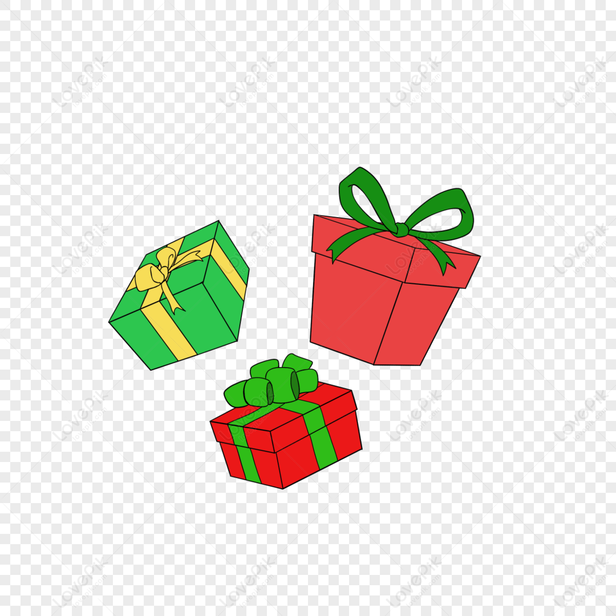Christmas Gift Cartoon PNG Images With Transparent Background | Free  Download On Lovepik