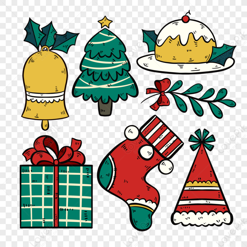 Día De Navidad Dibujado A Mano Elementos De Dibujos Animados, árbol De Navidad  Png, Campanas Png, Candy Png PNG Imágenes Gratis - Lovepik