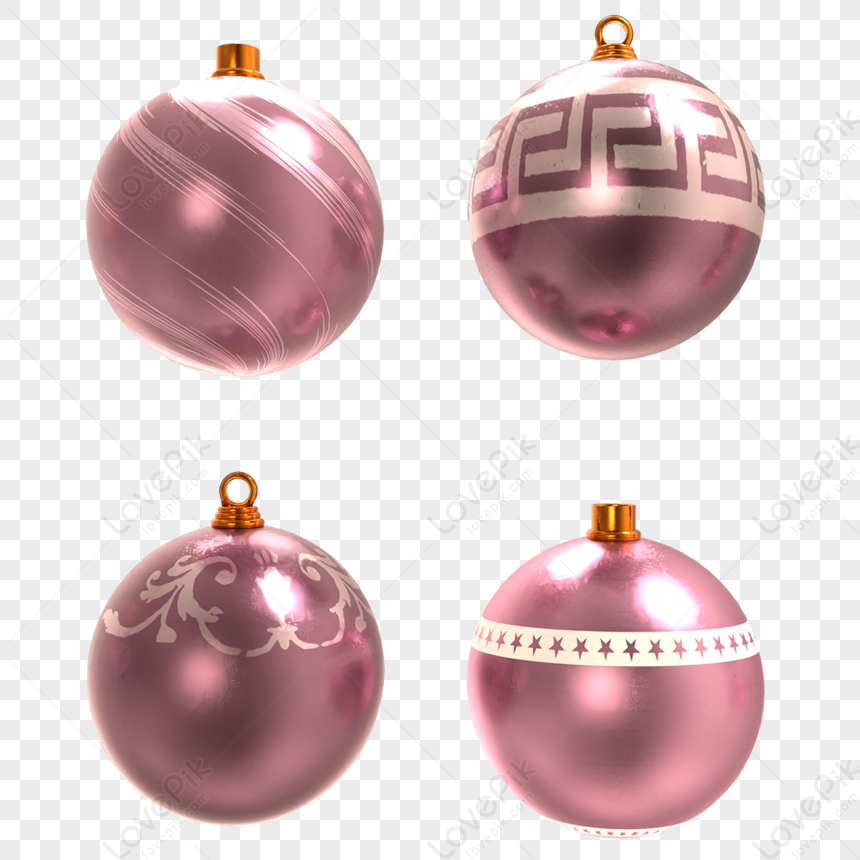 Creative Rose Gold Christmas Decoration Ball, Creative PNG, Rose ...
