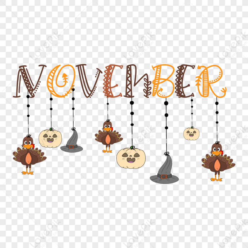Lovely November Clip Art, Pumpkin PNG, November PNG Transparent ...