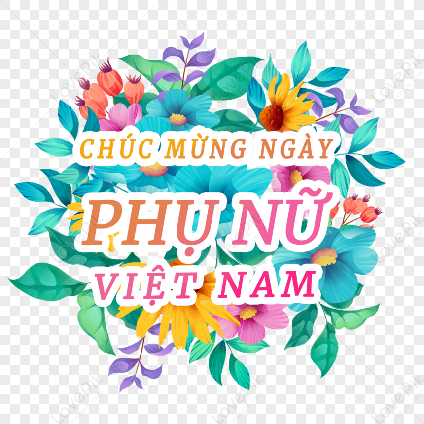 Vietnamese Womens Day Flowers Romantic, Vietnam Transparent PNG ...