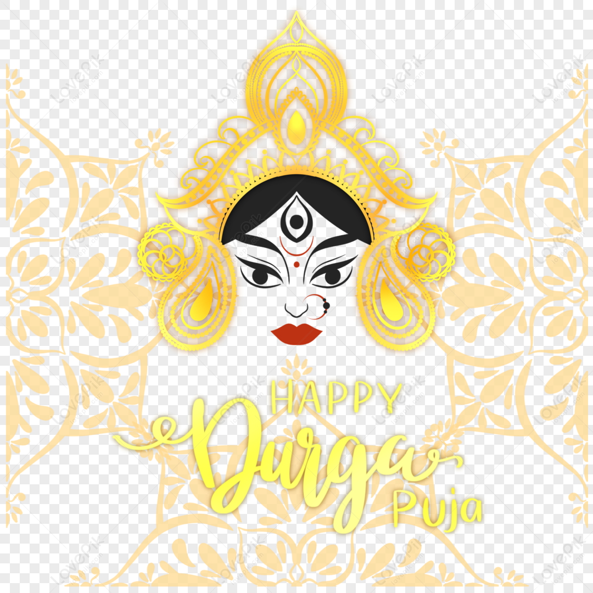 Durga Puja Logo - Free Vectors & PSDs to Download