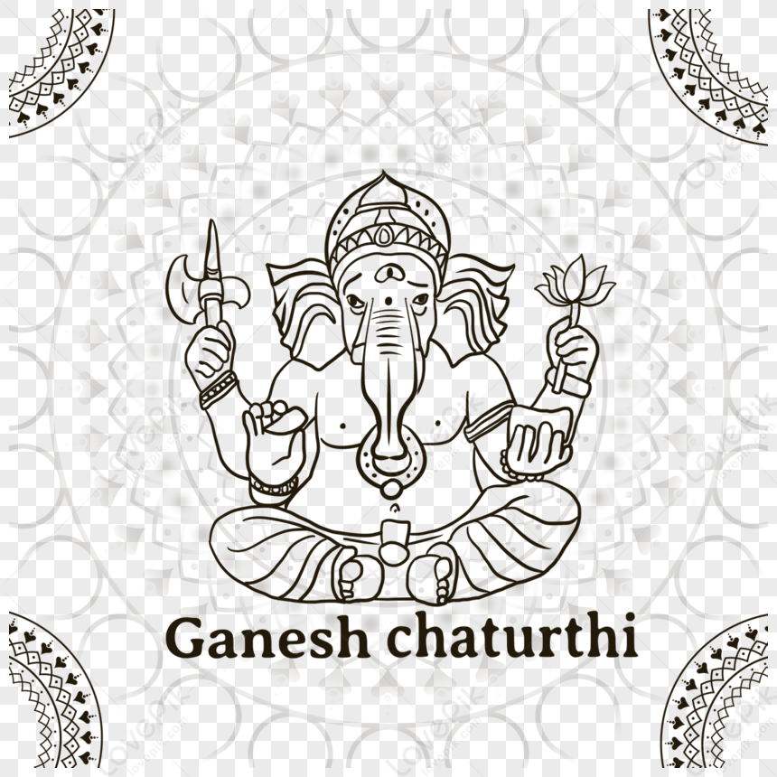 Hand Drawn Religious Line Elephant, Black Download Image PNG, Elephant PNG  Transparent Background, Ganesh Chaturthi PNG Transparent Background PNG  Image Free Download And Clipart Image For Free Download - Lovepik |  375476281