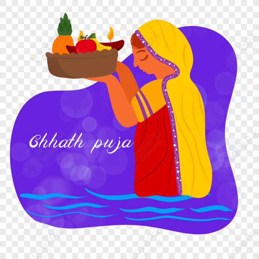 Religious Indian festival Happy Chhath Puja celebration background Stock  Vector | Adobe Stock