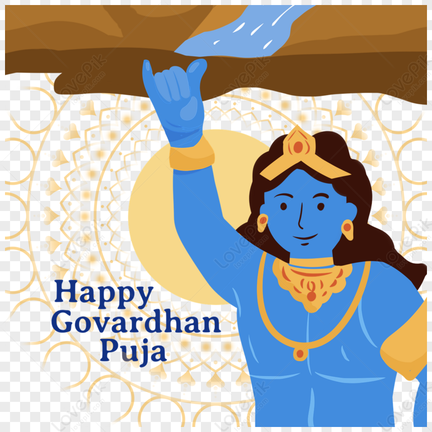 Indian Govardhan Puja Krsnah Raised Govardhan Vintage Pattern Background,  Vintage Terrier Hd Transparent PNG, India Govardhan Puja Transparent Design  PNG, Govardhan Transparent PNG Free PNG Transparent And Clipart Image For  Free Download -