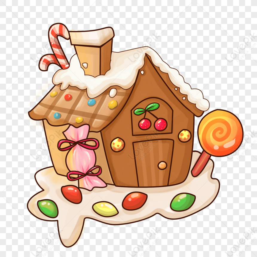 gingerbread house candy clipart png
