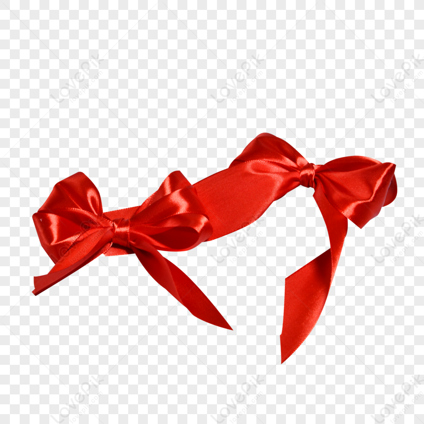 red satin ribbon png