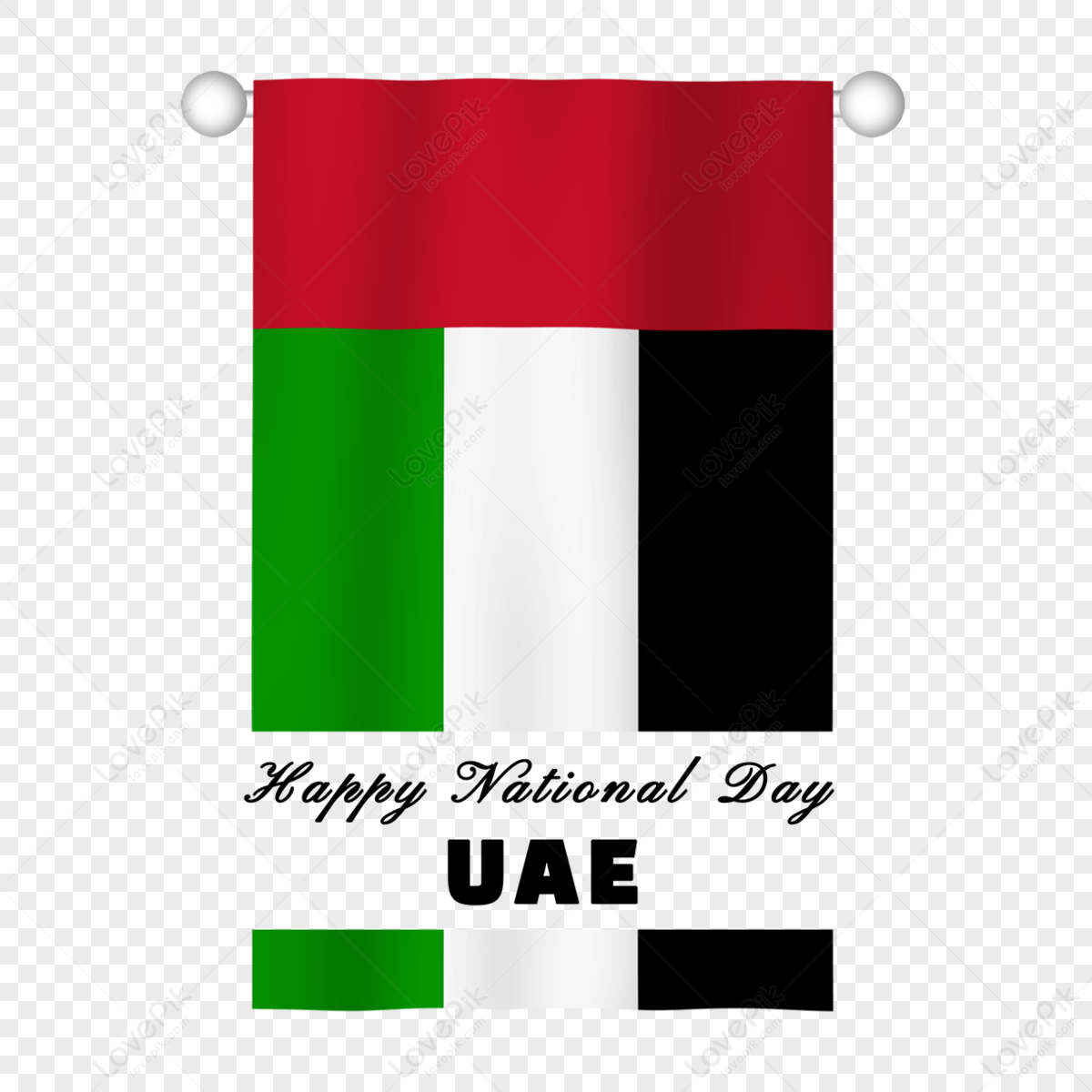 Dubai Flag PNG, Vector, PSD, and Clipart With Transparent