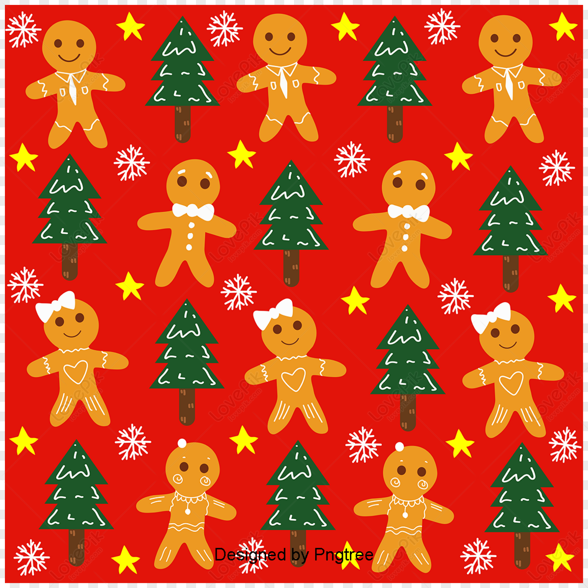 Texture Background Of Cartoon Gingerbread Man Packaging Cartoon Png Transparent Background