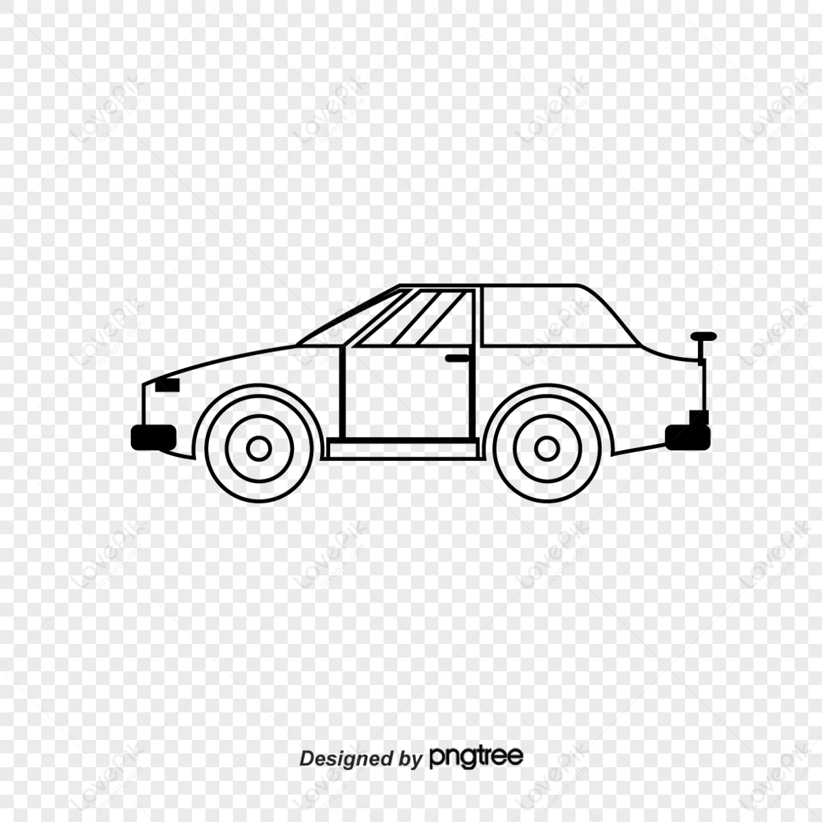 Download Line Draw, Red Car, Car. Royalty-Free Stock Illustration Image -  Pixabay