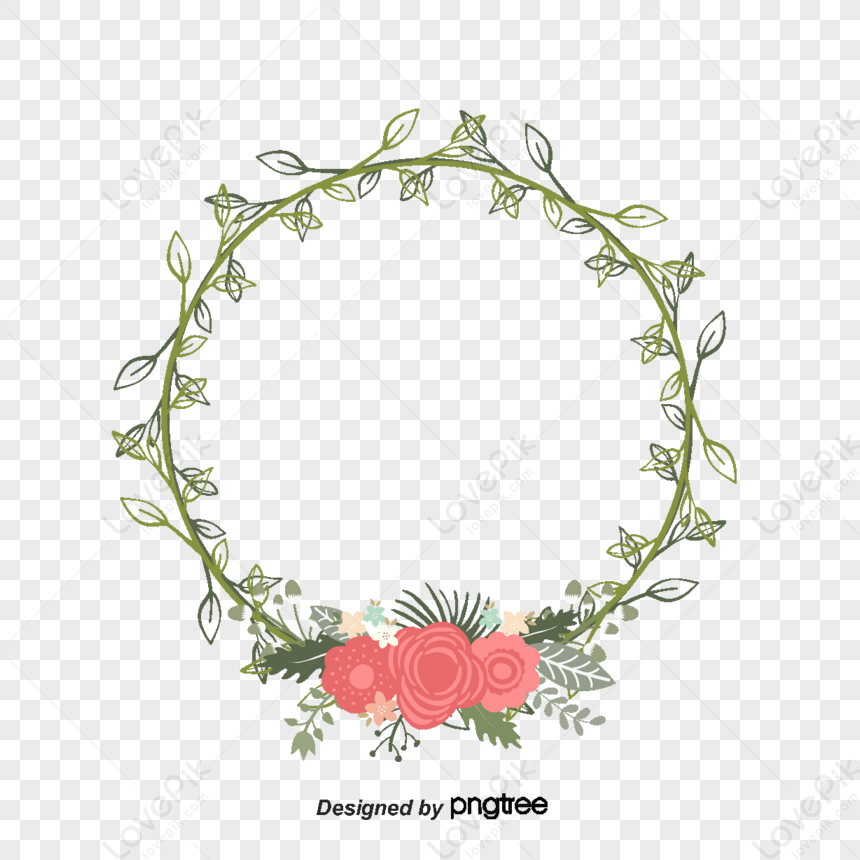 Flower Garlands,flowers,garlands Of Flowers,wreath PNG Free Download ...