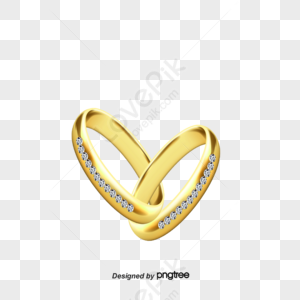 Precioso anillo de boda vector material PNG