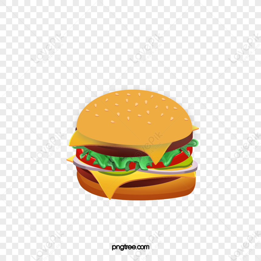 Vector Food Catering Hamburg,painting,food Beverages,cartoon Hamburger ...