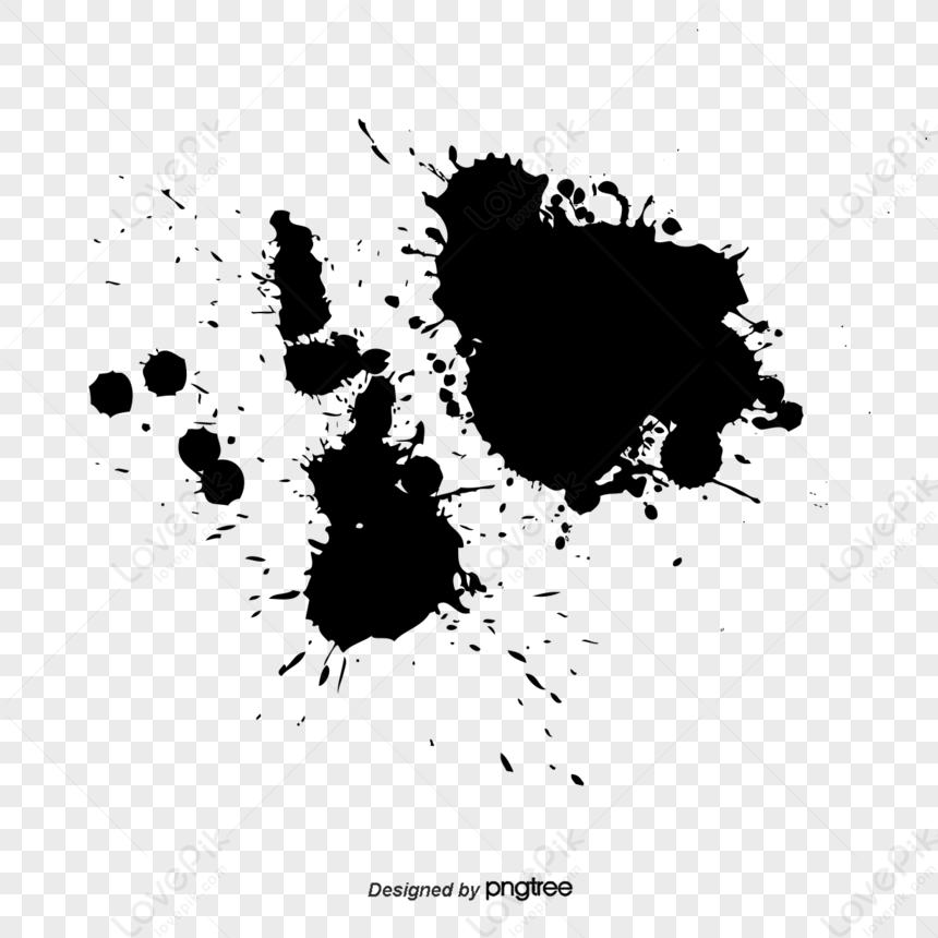 A Black Ink Ink Stains PNG Free Download And Clipart Image For Free ...