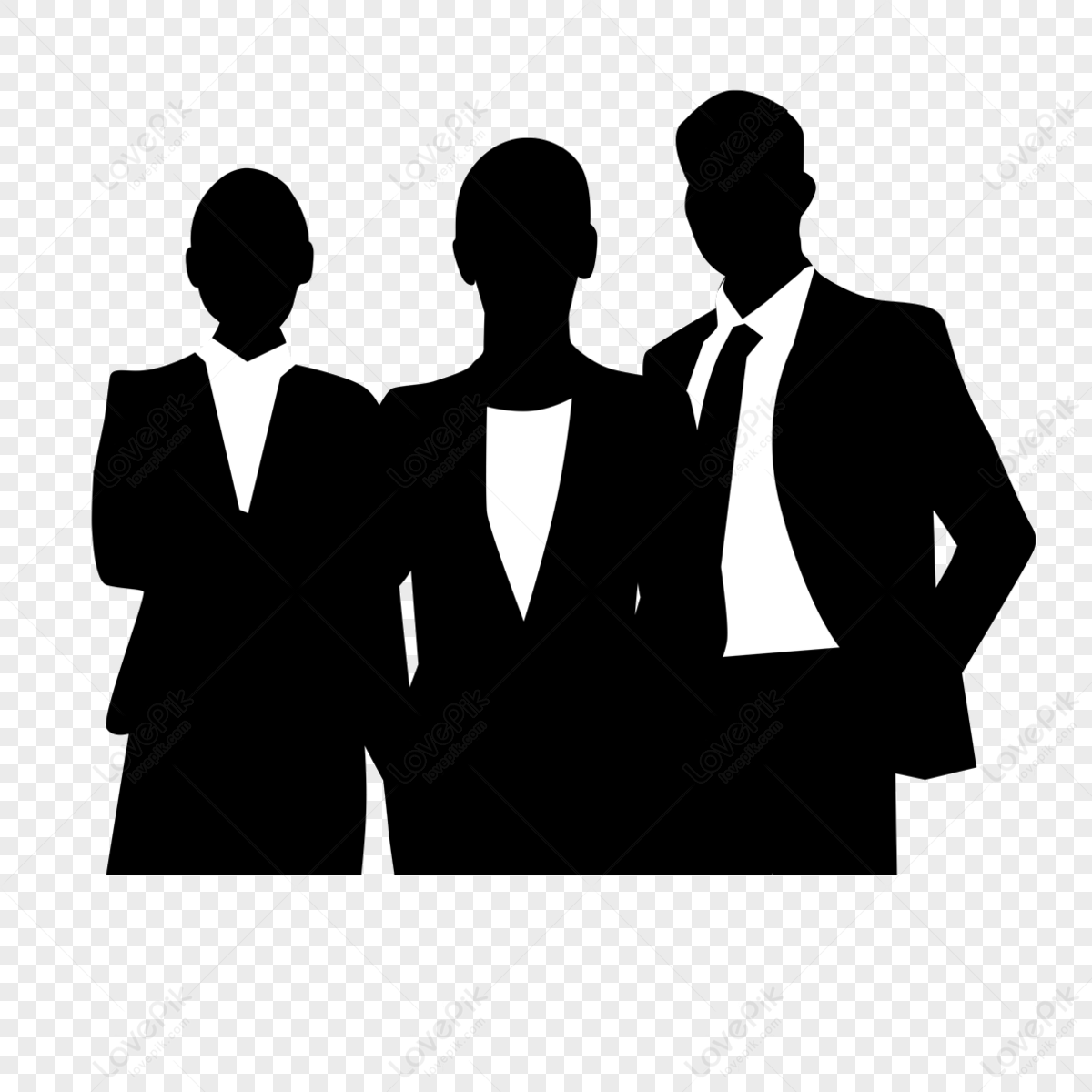 Black Business People Silhouettes,white,white Collar,white-collar Free ...