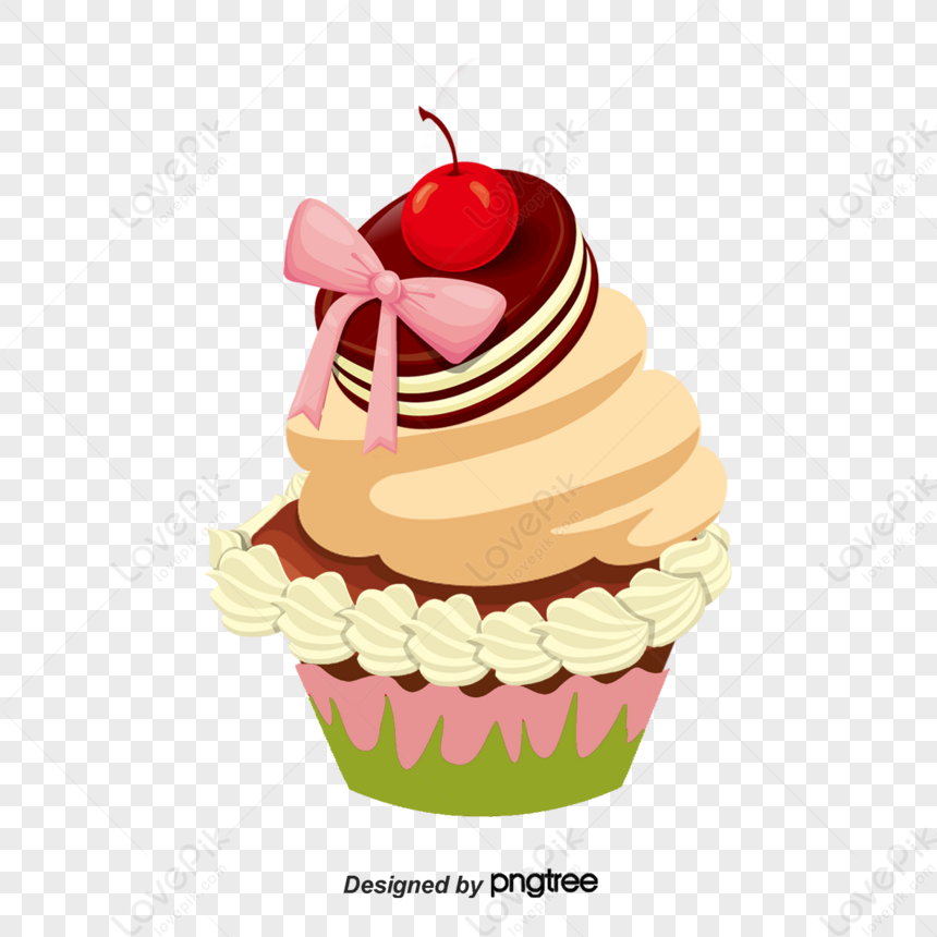 Cartoon Cupcakes,painted,food,hand Painted PNG Transparent Background ...