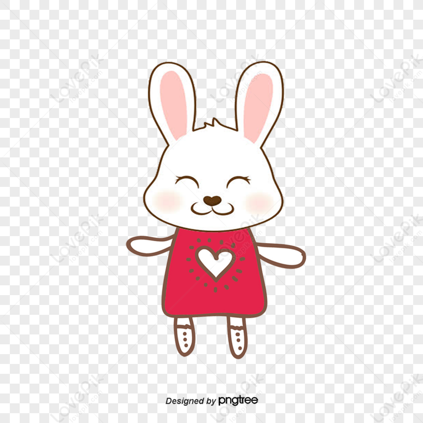 Cartoon Rabbit,layout,humorous,mini PNG White Transparent And Clipart ...