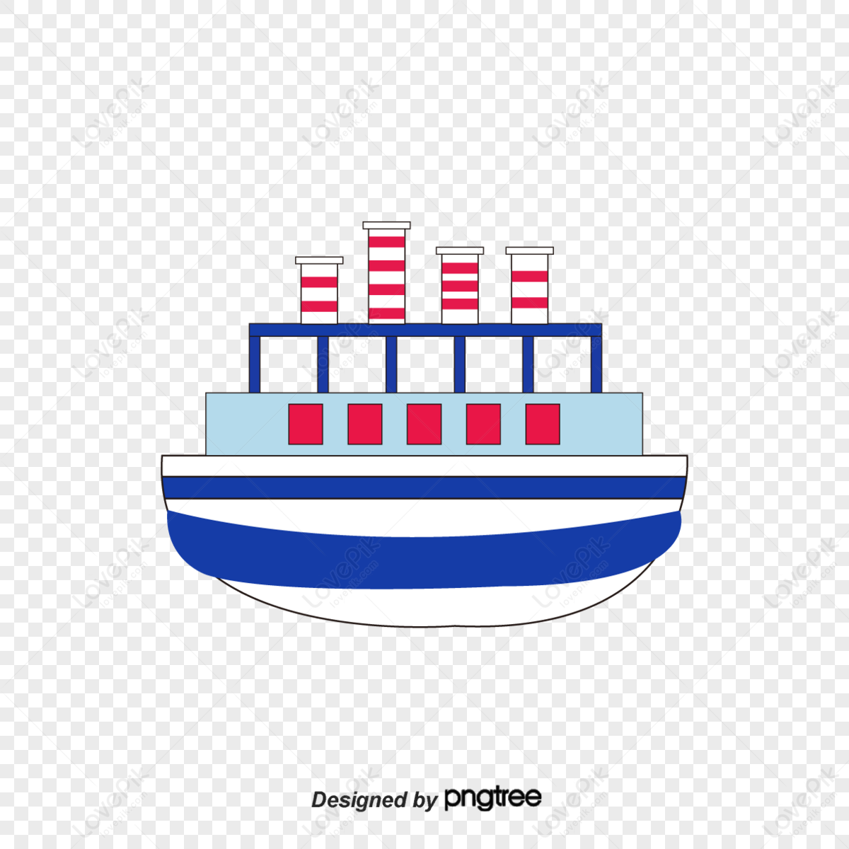 Cartoon Ship,flags,ferry,nation PNG Transparent Background And Clipart ...