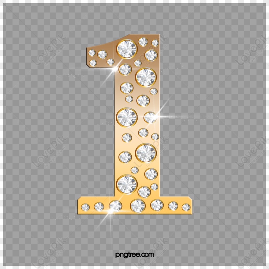 Element Number 1,diamond Pictures,number 1 Pictures,numbers Free PNG ...