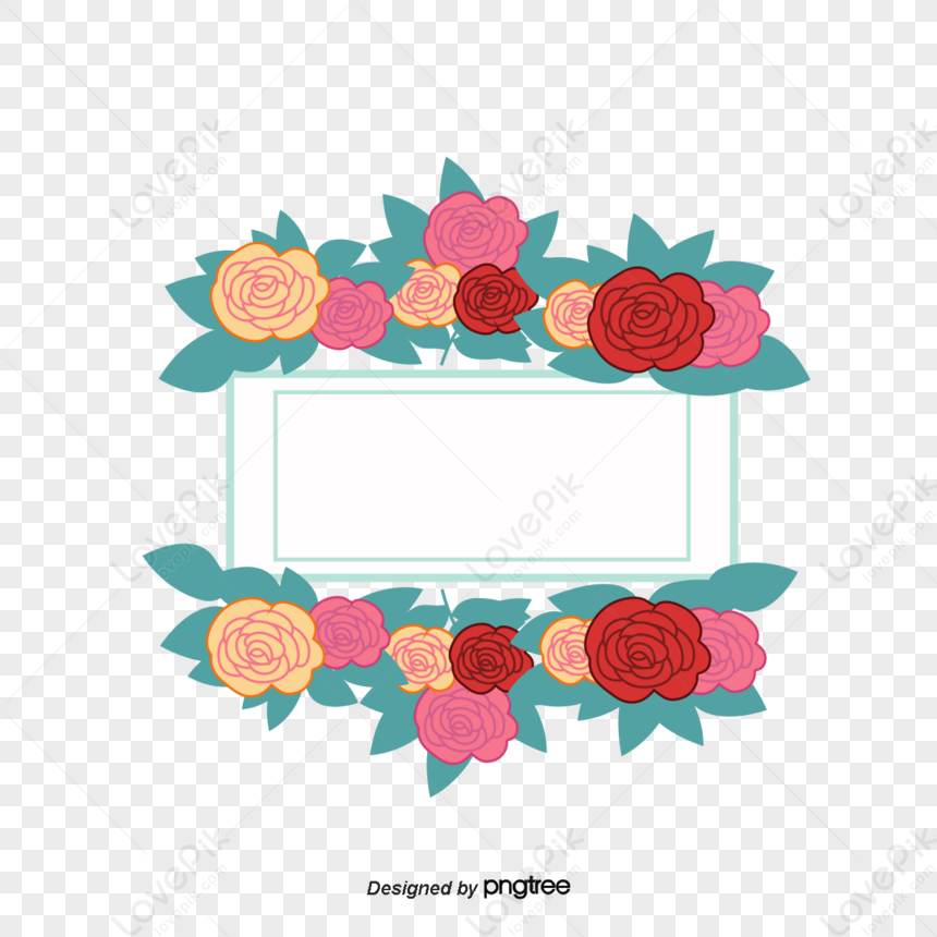 Flowers Floral Vector Border PNG Free Download And Clipart Image For ...
