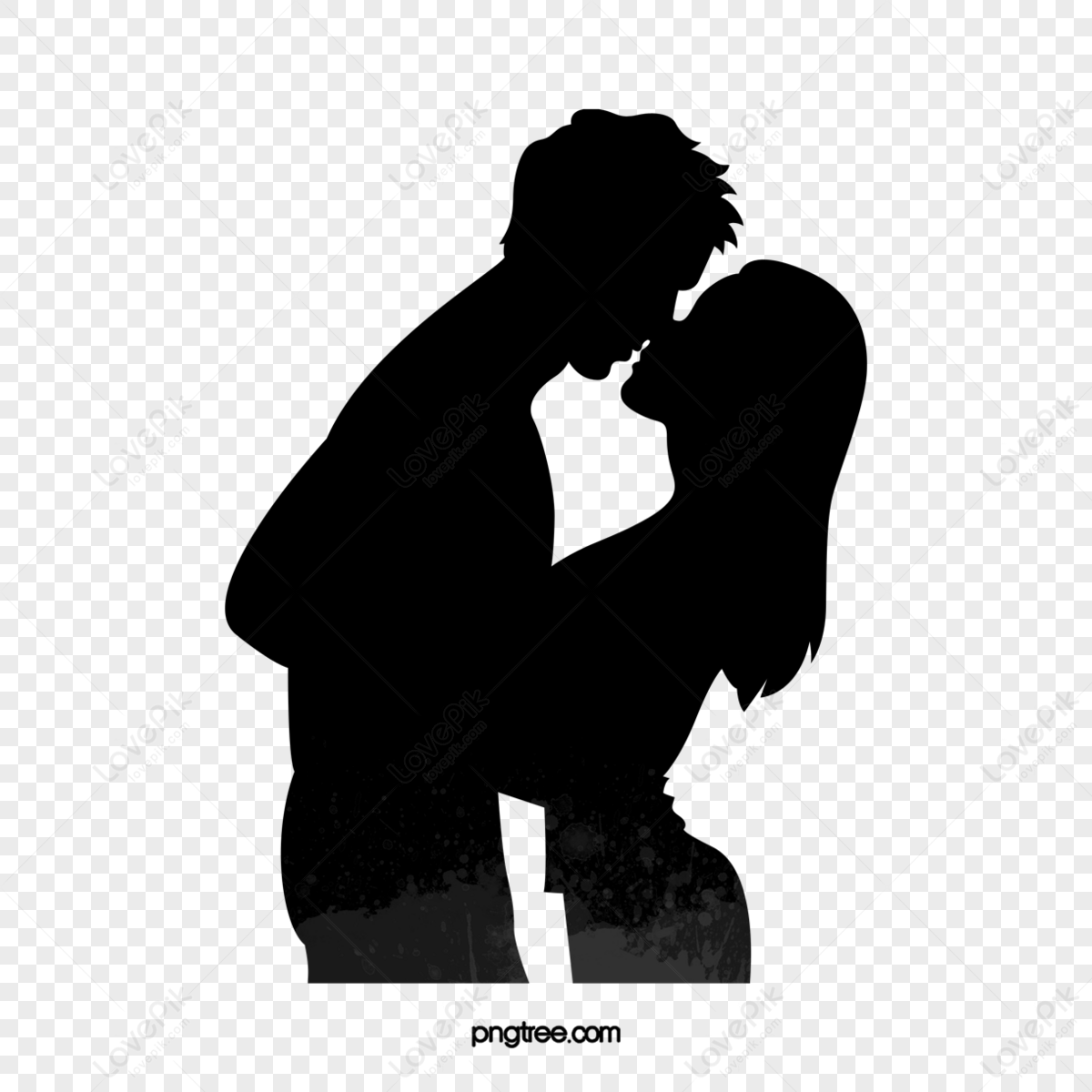 Lovers,silhouette,creative,kisspng PNG Image And Clipart Image For Free ...