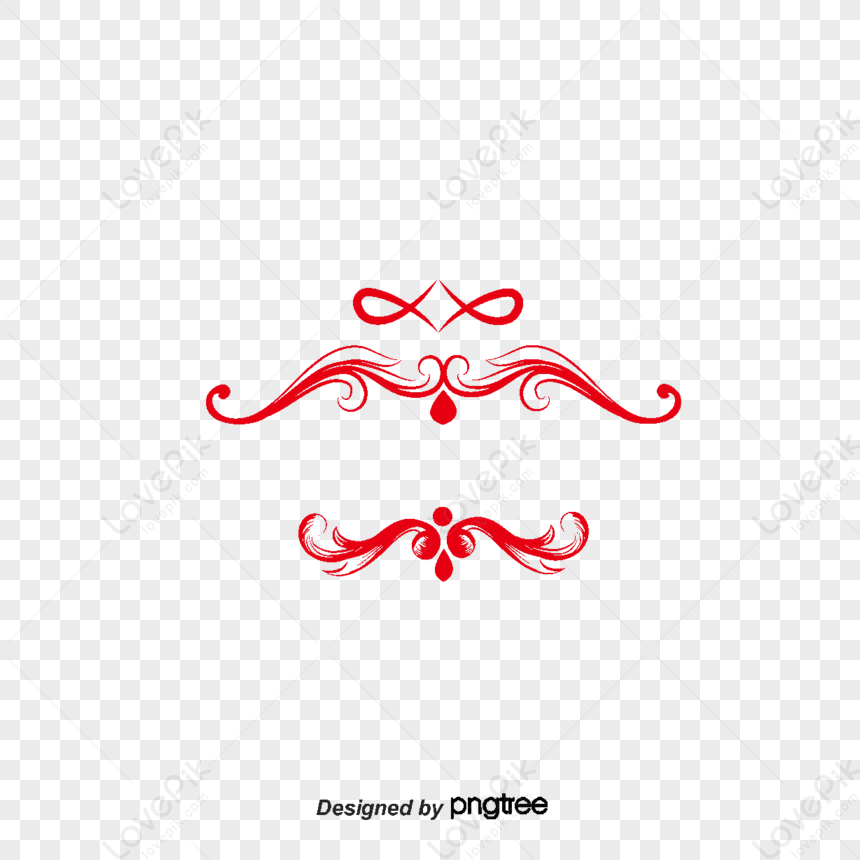 Paper-cut Pattern Texture Border,patterned Border,cutting,red PNG Free ...