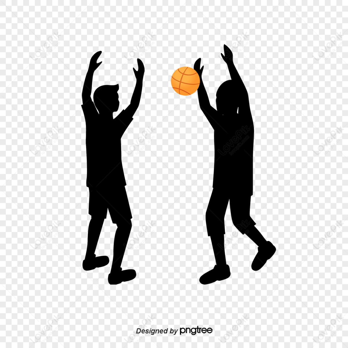 Playing Basketball Silhouette,man Silhouette,sketch PNG Hd Transparent ...