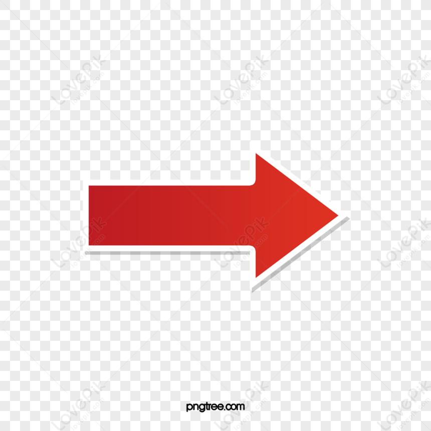 Red Arrow,right Arrow,cartoon,curved Lines PNG Image Free Download And ...