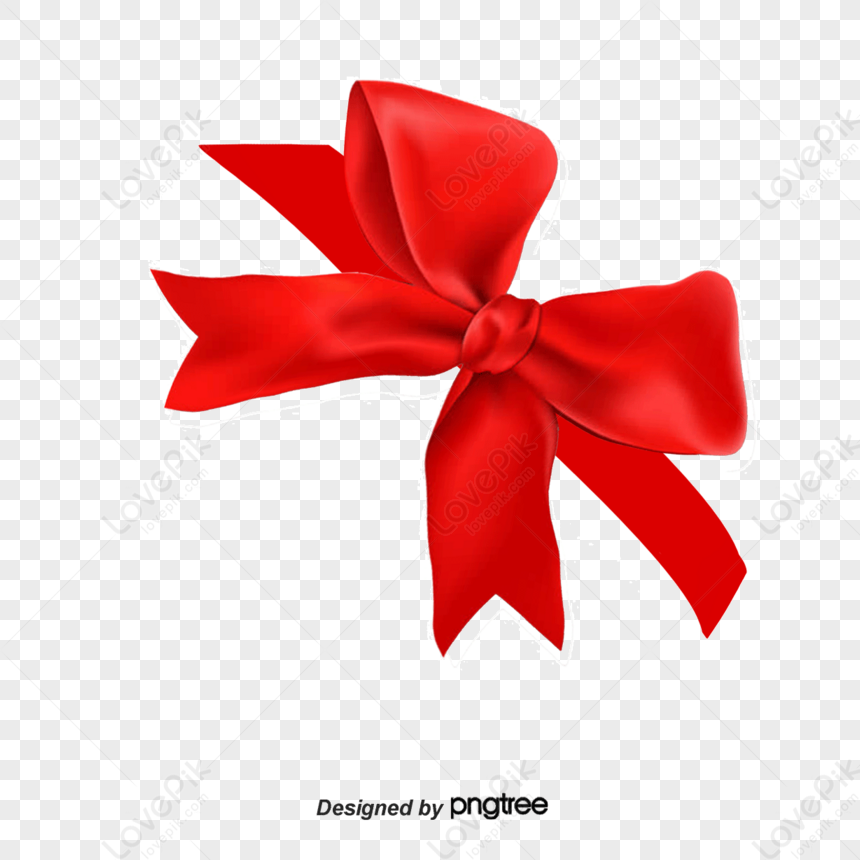 Red Ribbon Bow PNG Transparent Images Free Download