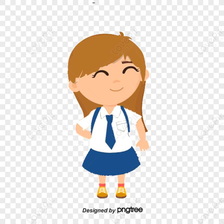 School Girls,cartoon,learning,learn PNG Picture And Clipart Image For ...