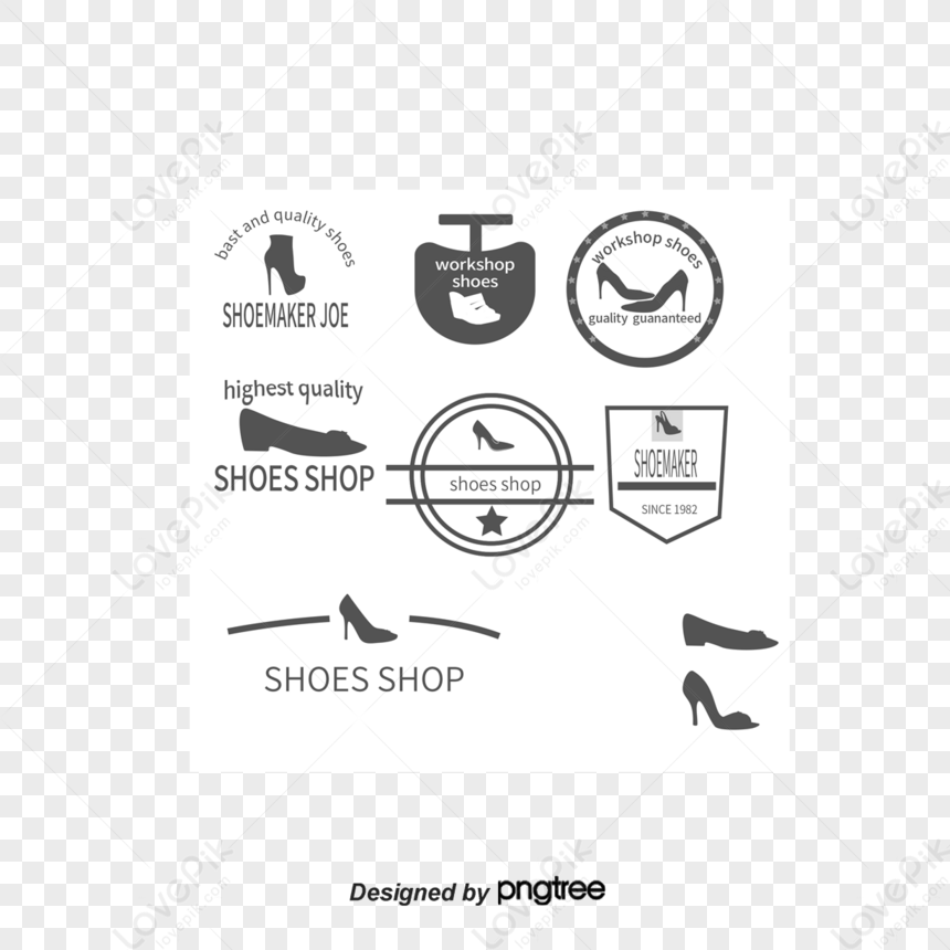 女鞋復古logo,標準,標誌PSD圖案素材免費下載，可愛卡通圖片，尺寸1200 × 1200px - Lovepik