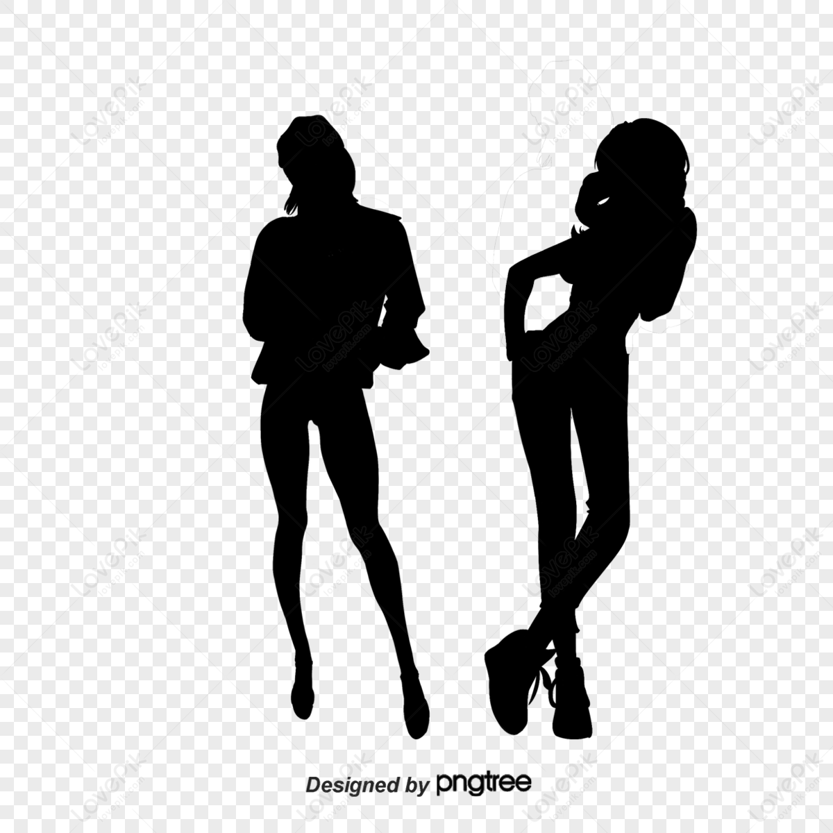 Fashion Model Silhouette PNG Images With Transparent Background | Free ...