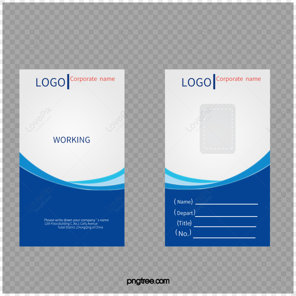 simple-blue-creative-work-permit-name-breastplate-card-png-transparent