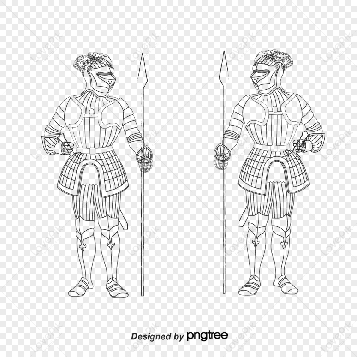 Sketch Of Warrior Armor,warriors,europe,shield PNG Image Free Download