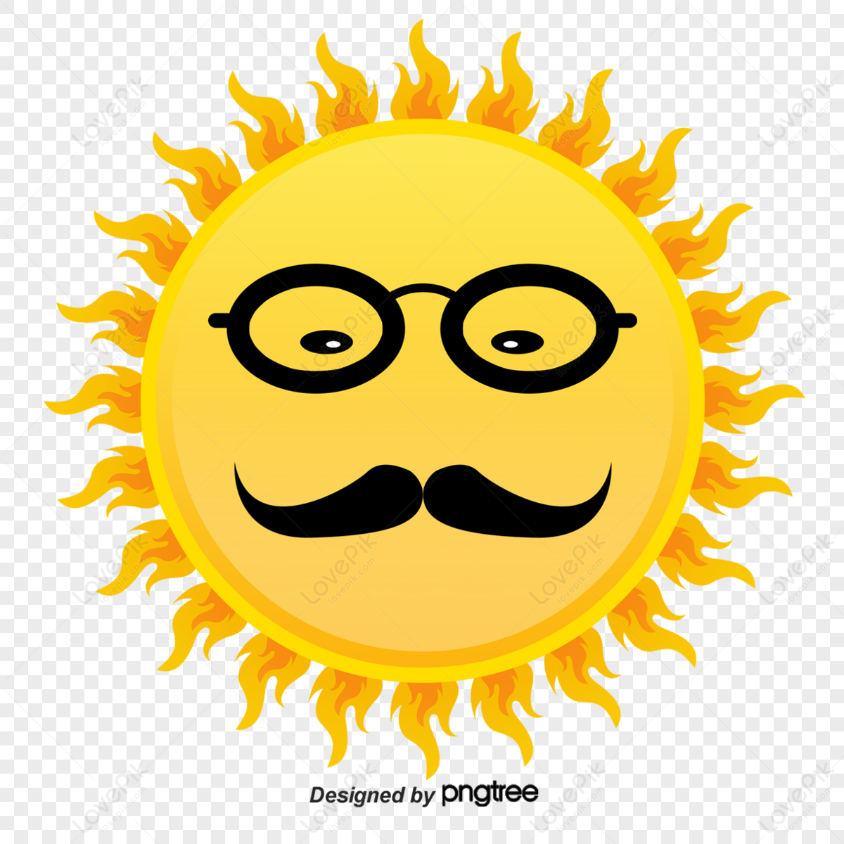 Funny Sun with sunglasses icon in flat style isolated on white background.  Smiling cartoon sun. Vector illustration. 9328418 Vector Art at Vecteezy