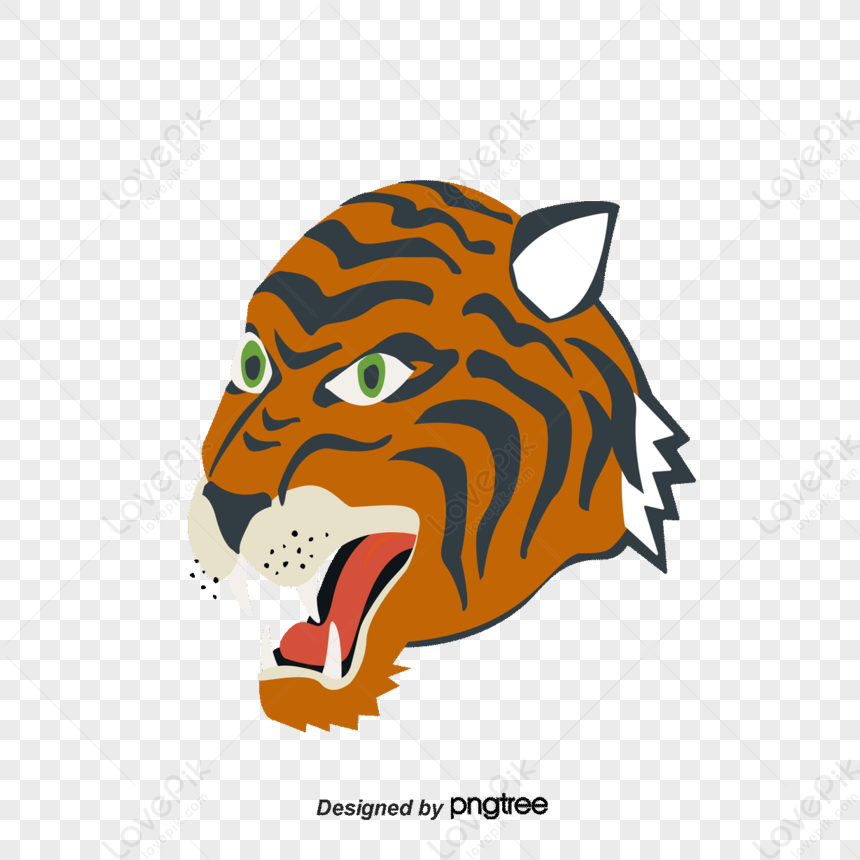 Tiger Head,anime,animal,head Portrait PNG Transparent Image And Clipart ...