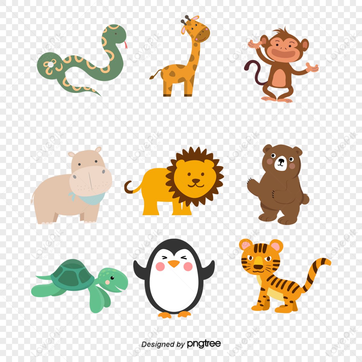 vector animals collection,aquatic,elephant,anime png transparent background