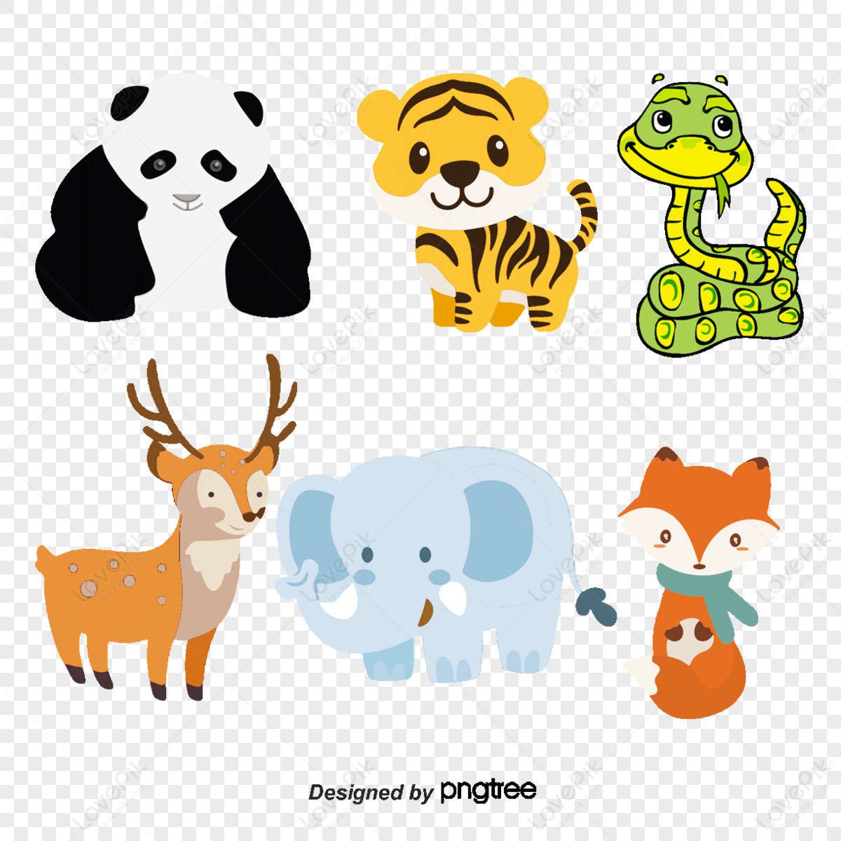 vector animals,squirrel,tiger,snake png transparent background