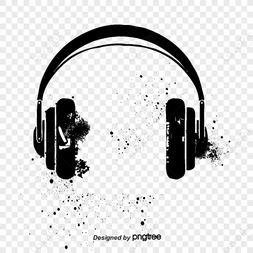 Vector Black Headphones,party,funk,collection PNG Image And Clipart ...
