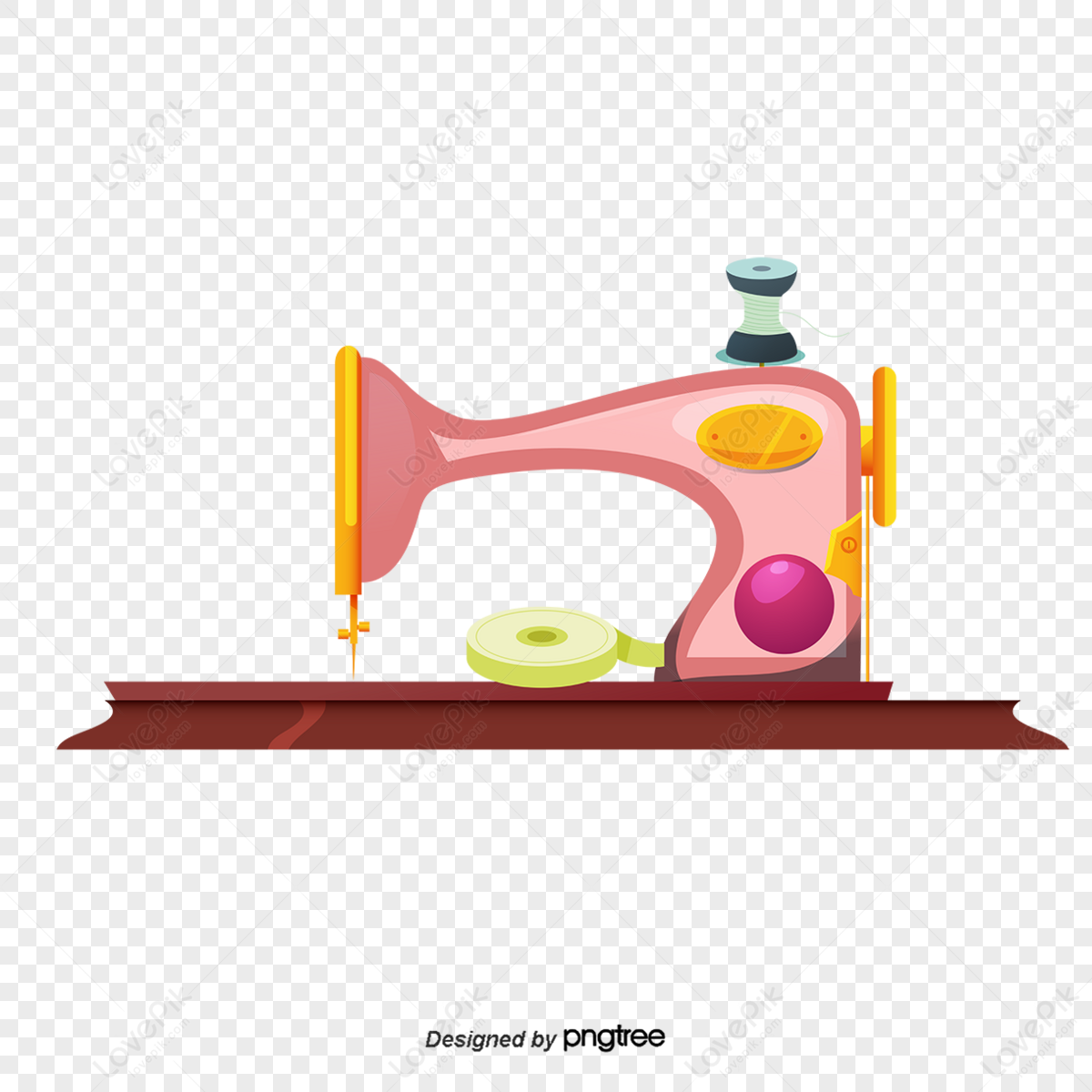 Male dressmaker sewing pink dress Royalty Free Vector Image