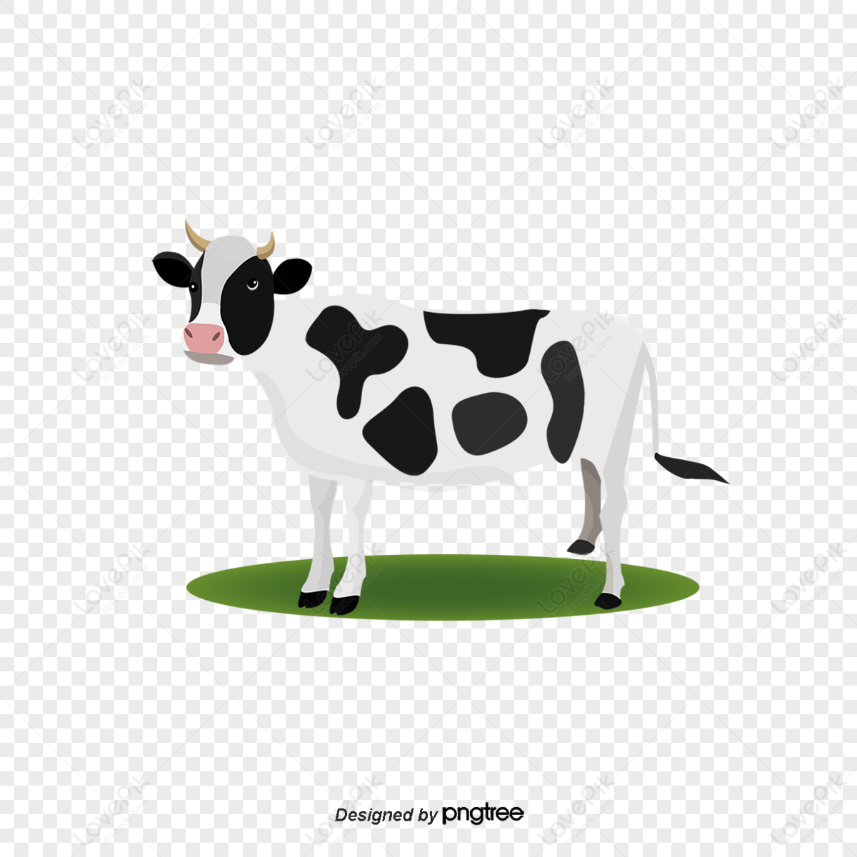 Four spotted cartoon cows, vector animals Stock Vector | Adobe Stock
