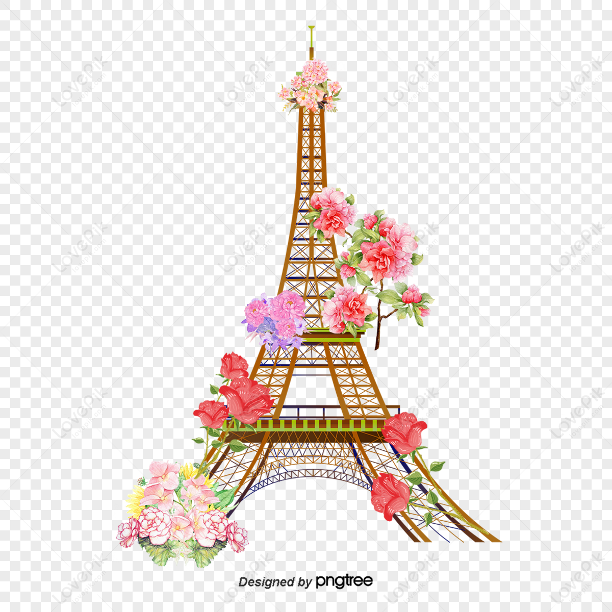 vector eiffel tower,beauty,paris pattern,romantic png transparent image