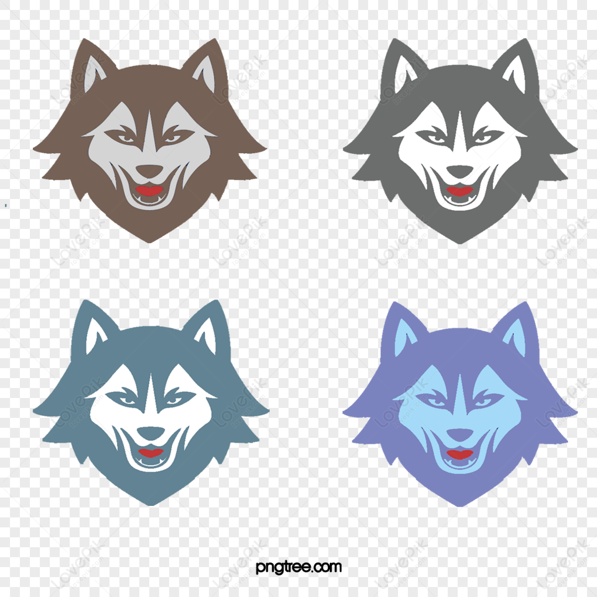 Vector Wolf Head,cartoon Comics,wolf Avatar,animal Illustration PNG ...