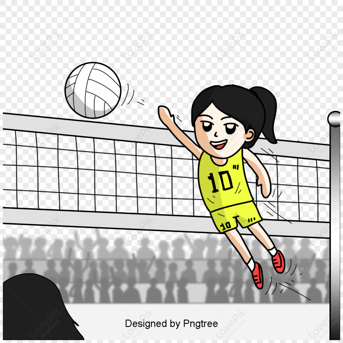 Volleyball,sketch,volleyball Net,movement PNG Image Free Download And ...