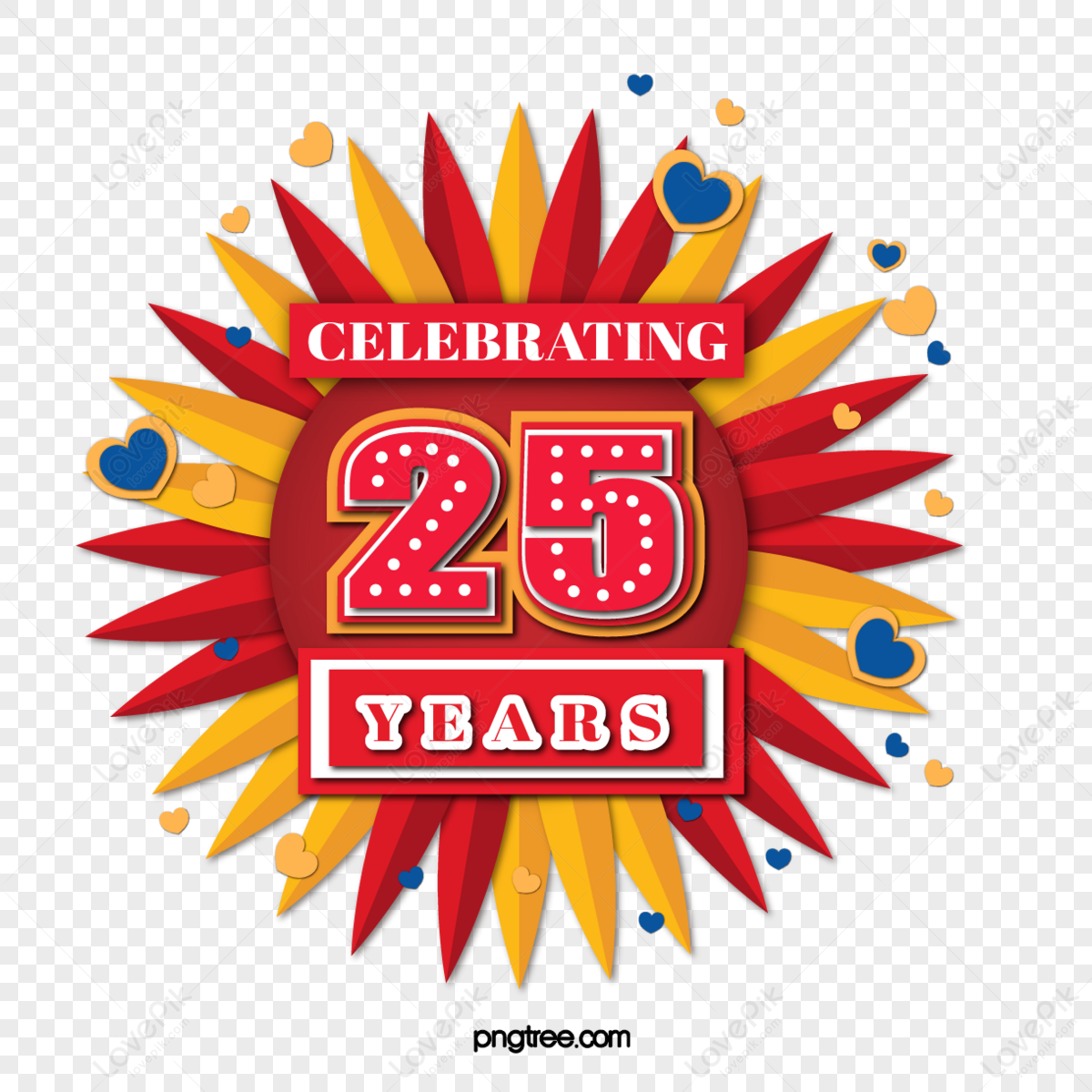 25th Anniversary PNG Images With Transparent Background | Free Download On  Lovepik