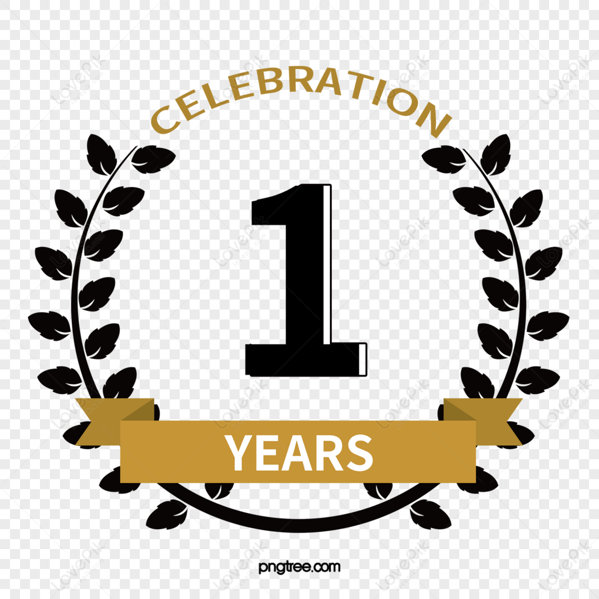 Logo 1st anniversary Royalty Free Vector Image