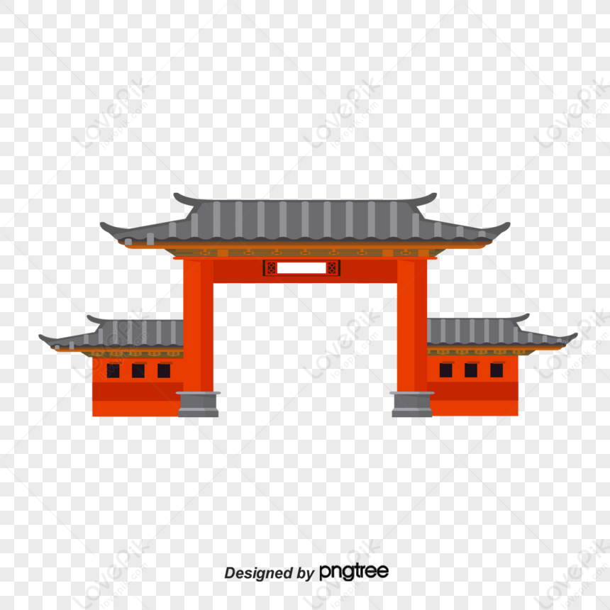 Cartoon Chinese Traditional Building Material Vector,traditional ...