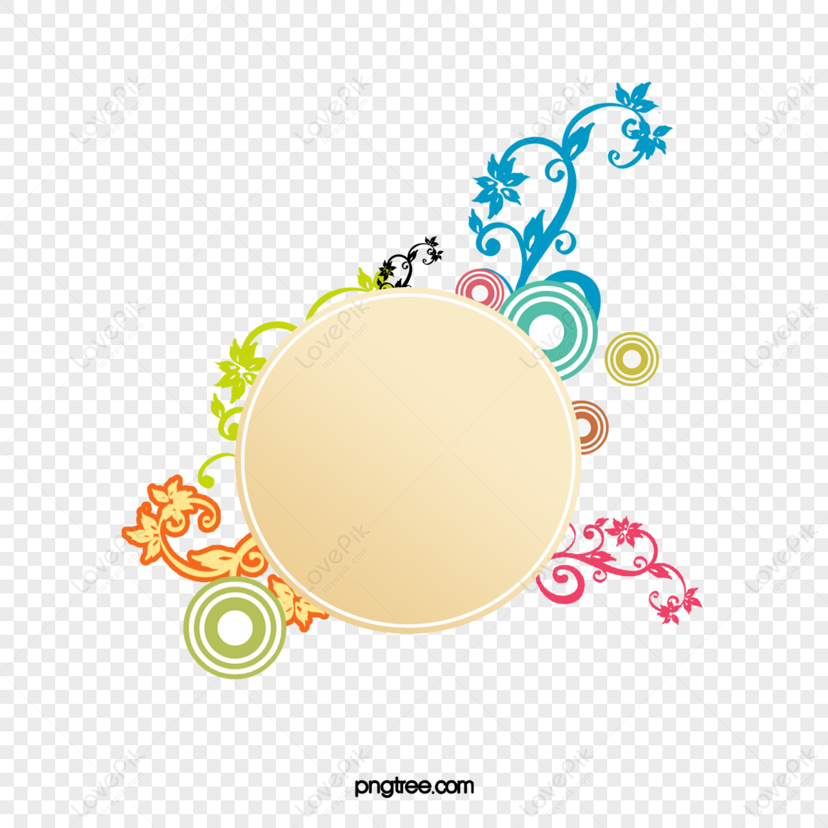 цветной круг фон PNG изображения с прозрачным фоном | Скачать бесплатно на  Lovepik.com